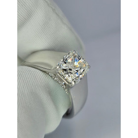 Каблучка із білого золота з діамантом 2,34 ct G/SI 2 Very Good